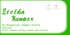 etelka mumper business card